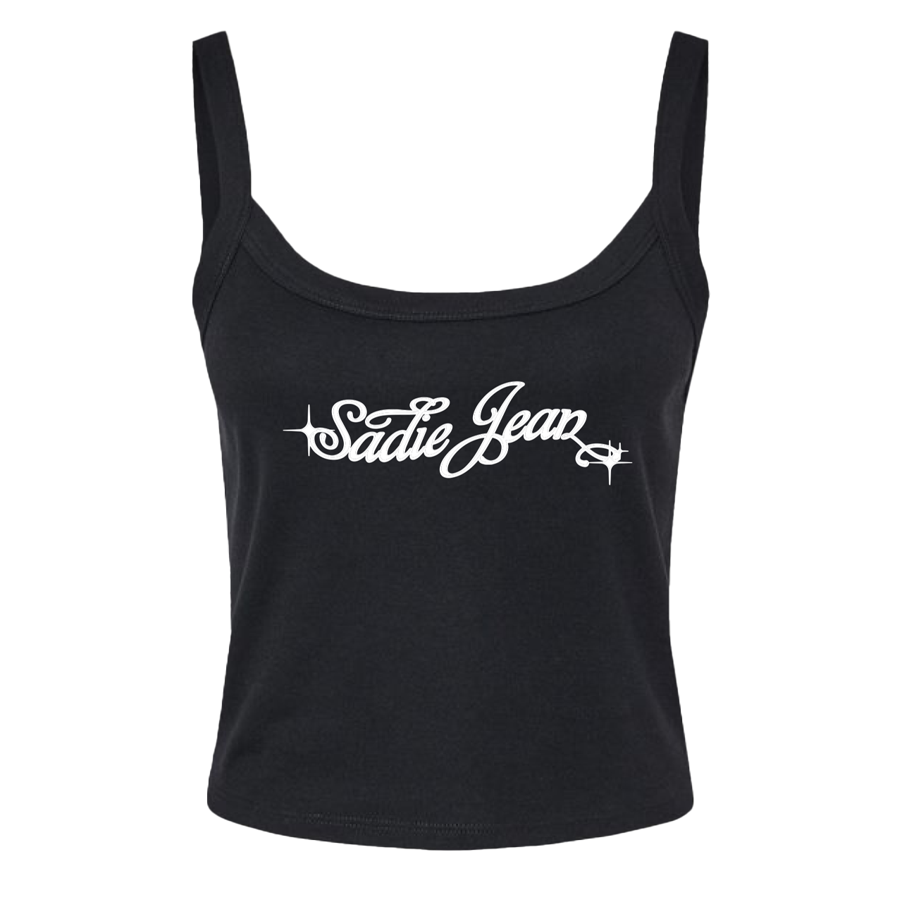 Sadie Jean black crop tank