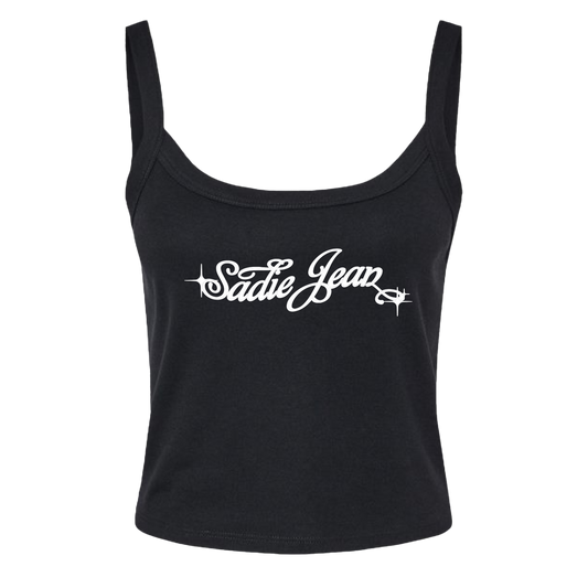 Sadie Jean black crop tank